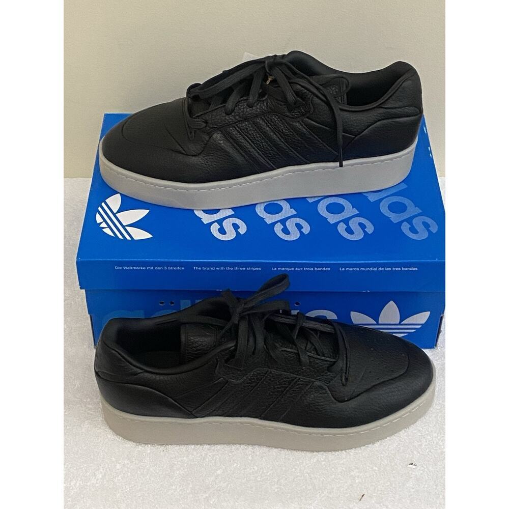 adidas Men’s Rivalry Lux Low Athletic Shoes Size‎ 11.5 Black White Activewear - Picture 2 of 5